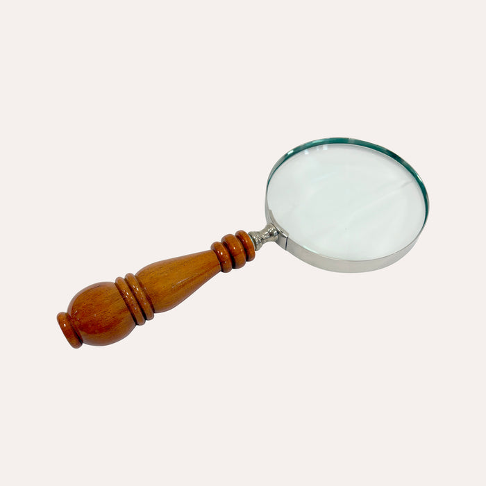 Lente d’ingrandimento con manico sagomato, 25 x 10 cm – Soprammobile vintage