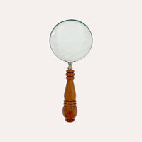 Lente d’ingrandimento con manico sagomato, 25 x 10 cm – Soprammobile vintage