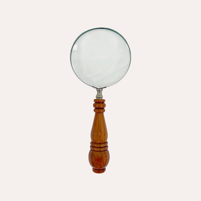 Lente d’ingrandimento con manico sagomato, 25 x 10 cm – Soprammobile vintage
