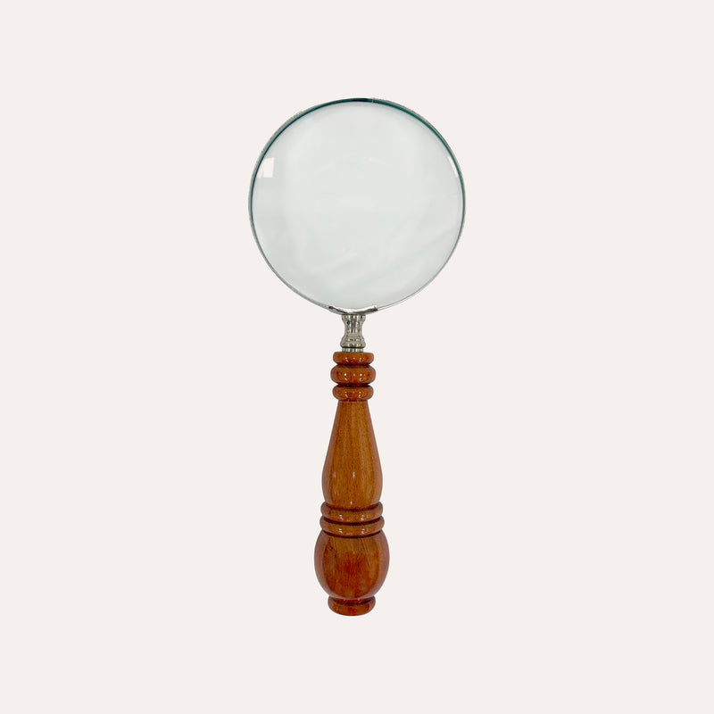 Lente d’ingrandimento con manico sagomato, 25 x 10 cm – Soprammobile vintage