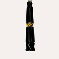 Lente d’ingrandimento con manico nero e fregio oro, 25 x 10 cm – Soprammobile decorativo