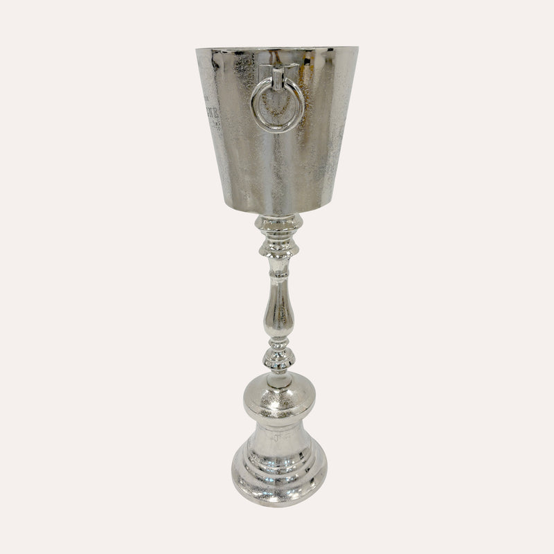 Secchiello Portabottiglie con Base – Metallo Elegante H 82 x D 31 cm