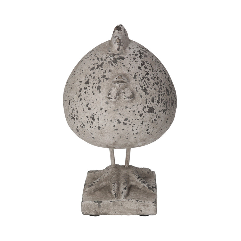 Statuetta Polletto in Pietra Stile Shabby, Misura Grande