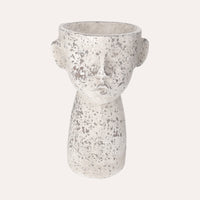 Vaso Testa in Resina Resistente per Piante e Fiori