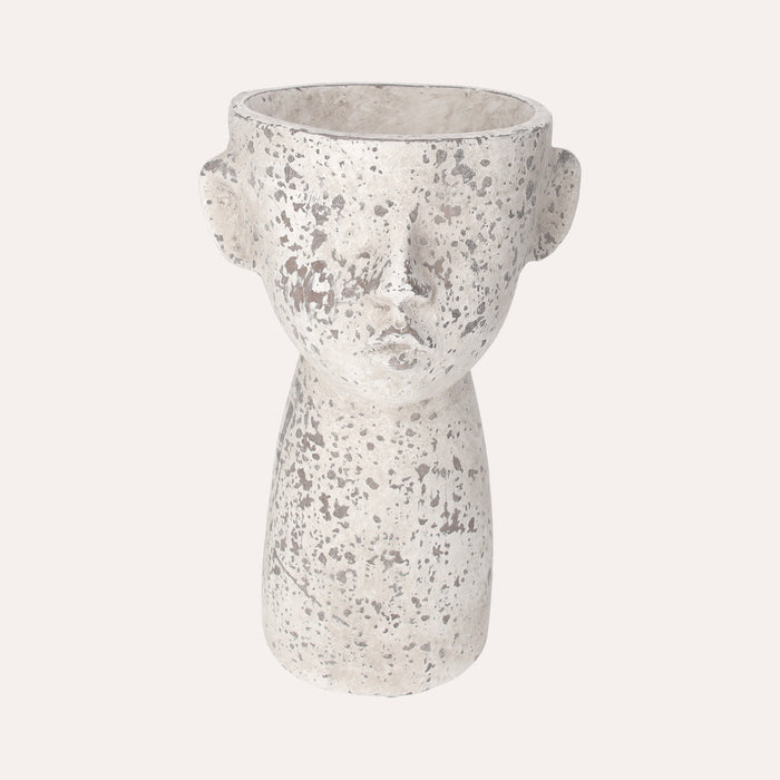 Vaso Testa in Resina Resistente per Piante e Fiori