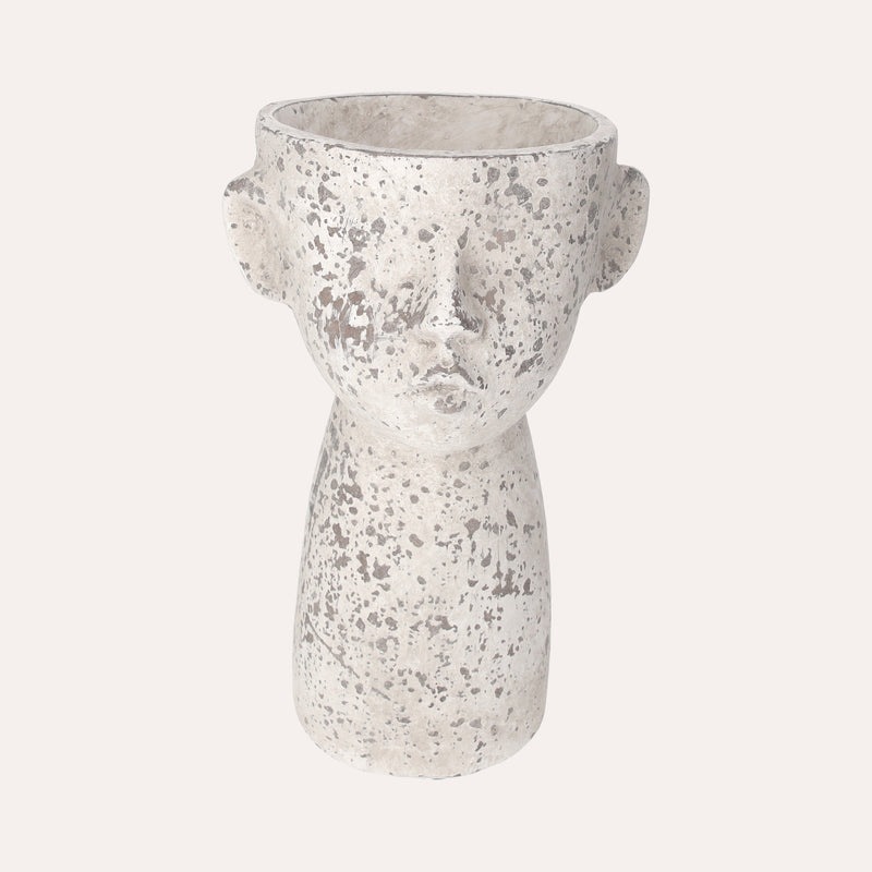 Vaso Testa in Resina Resistente per Piante e Fiori