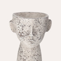 Vaso Testa in Resina Resistente per Piante e Fiori