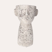 Vaso Testa in Resina Resistente per Piante e Fiori