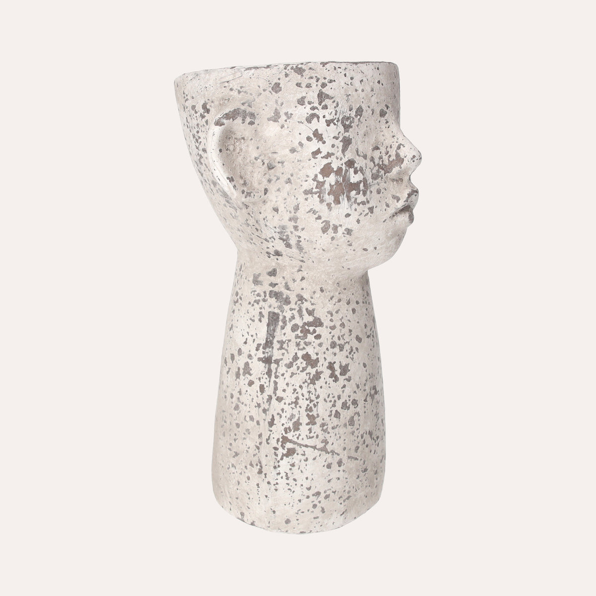 Vaso Testa in Resina Resistente per Piante e Fiori