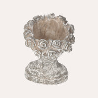 Vaso Decorativo Testa in Resina con Finitura Pietra