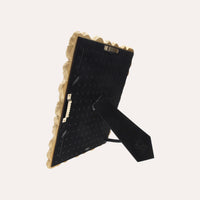 Porta Foto Cornice Decorativa in Resina con Motivo Papiri Finitura Oro (19x25 cm), Cornice Elegante per Fotografie