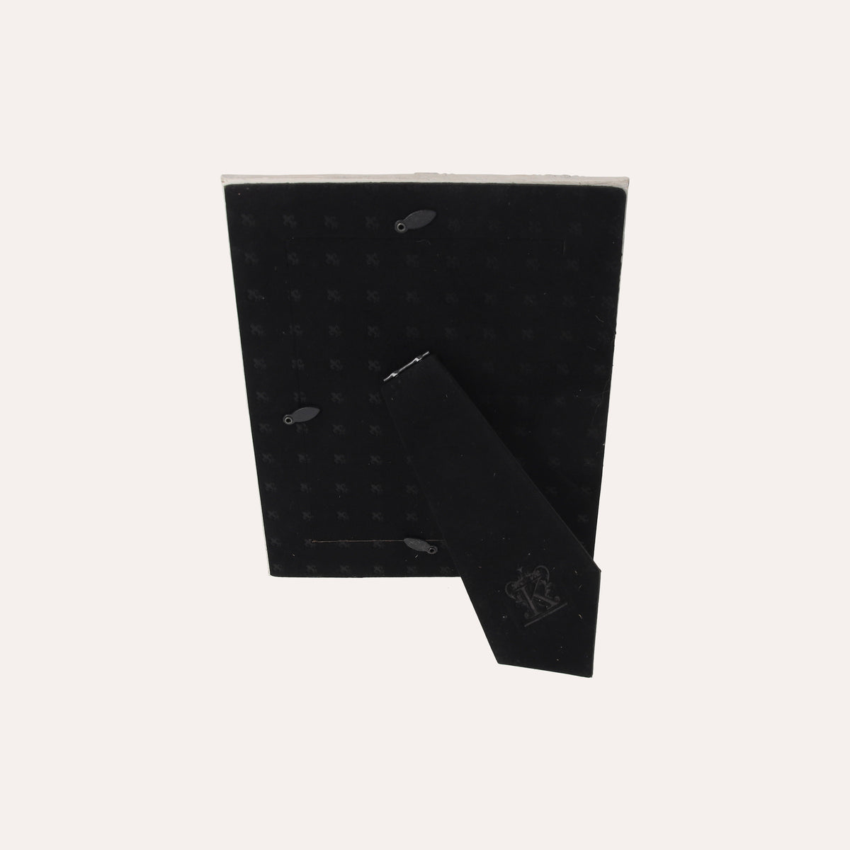 Porta Foto Cornice Decorativa con Inserti Specchiati e Finitura Bianca (21x16,5 cm)