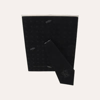 Porta Foto Grande Cornice Decorativa con Effetto Specchiato e Finitura Bianca (24x19 cm)