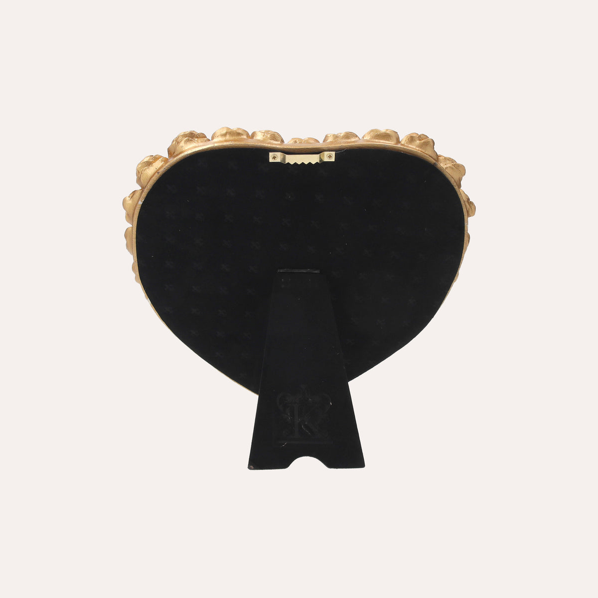 Specchio Decorativo a Cuore in Finitura Oro (23x24 cm)