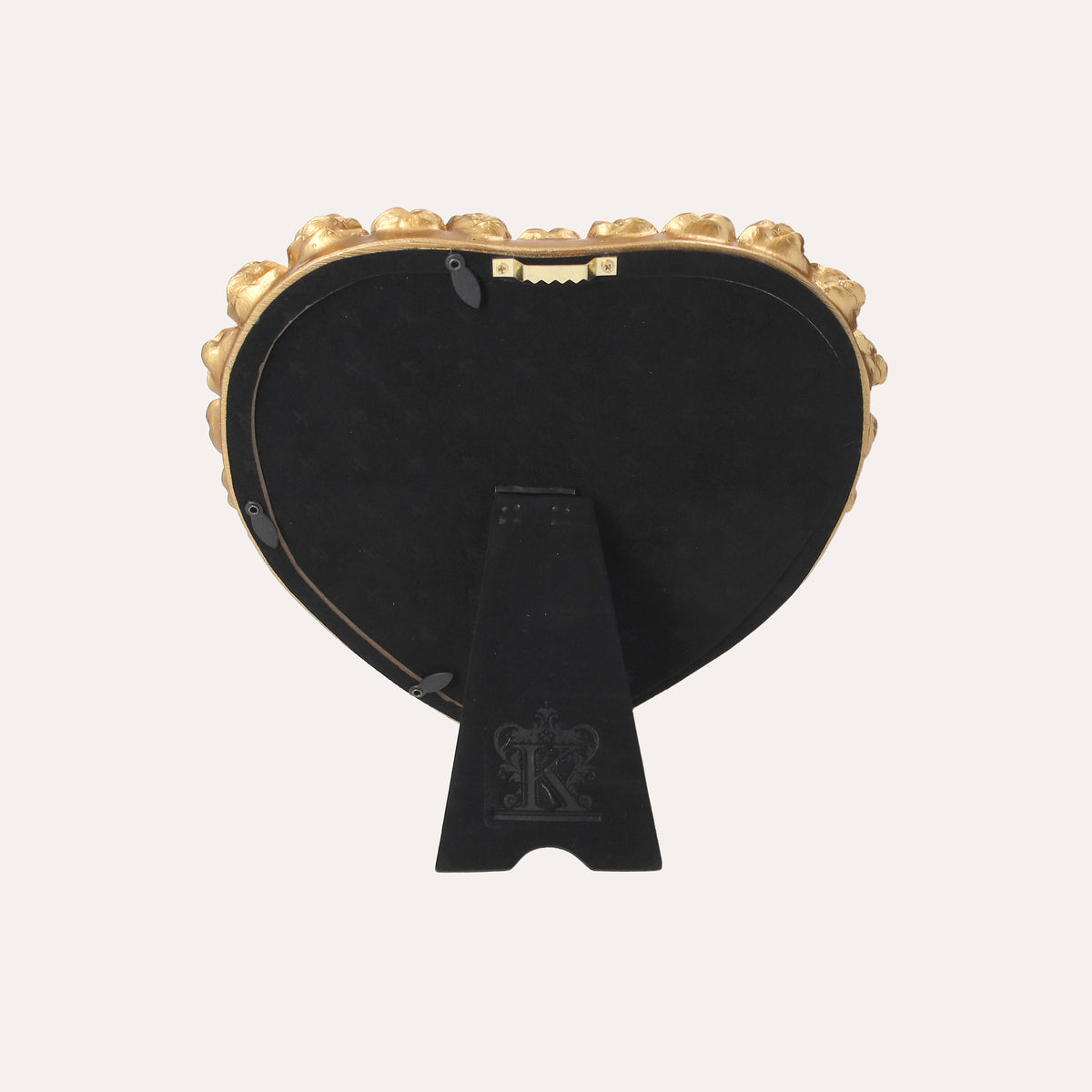 Heart-Shaped Photo Frame in Gold Finish (23x24cm)