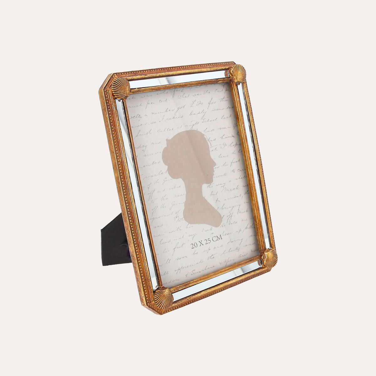 Porta Foto Cornice Decorativa con Motivo Conchiglie Dorate (16x25cm)