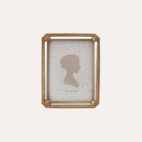 Porta Foto Grande Cornice Decorativa con Conchiglie Dorate (21x16cm)