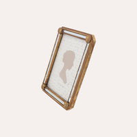 Porta Foto Grande Cornice Decorativa con Conchiglie Dorate (21x16cm)