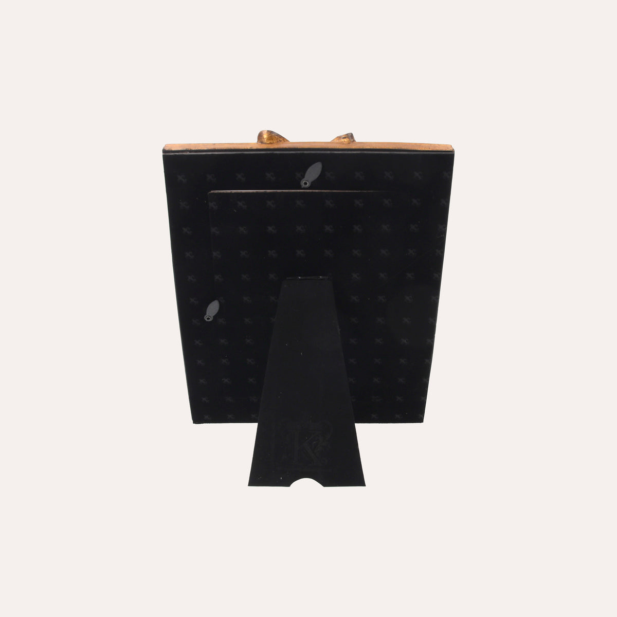 Porta Foto Cornice Decorativa con Motivo Fiocco Dorato (22x16cm)