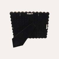 Porta Foto Grande Cornice Decorativa con Motivo Sfere Dorate (24x19cm)