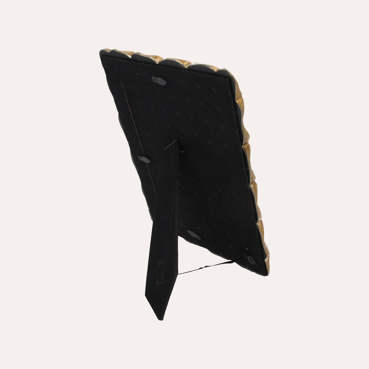 Porta Foto Grande Cornice Decorativa con Motivo Petali Dorati (24x19cm)