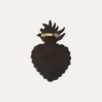 Cuore Decorativo in Oro Anticato (14x19 cm)