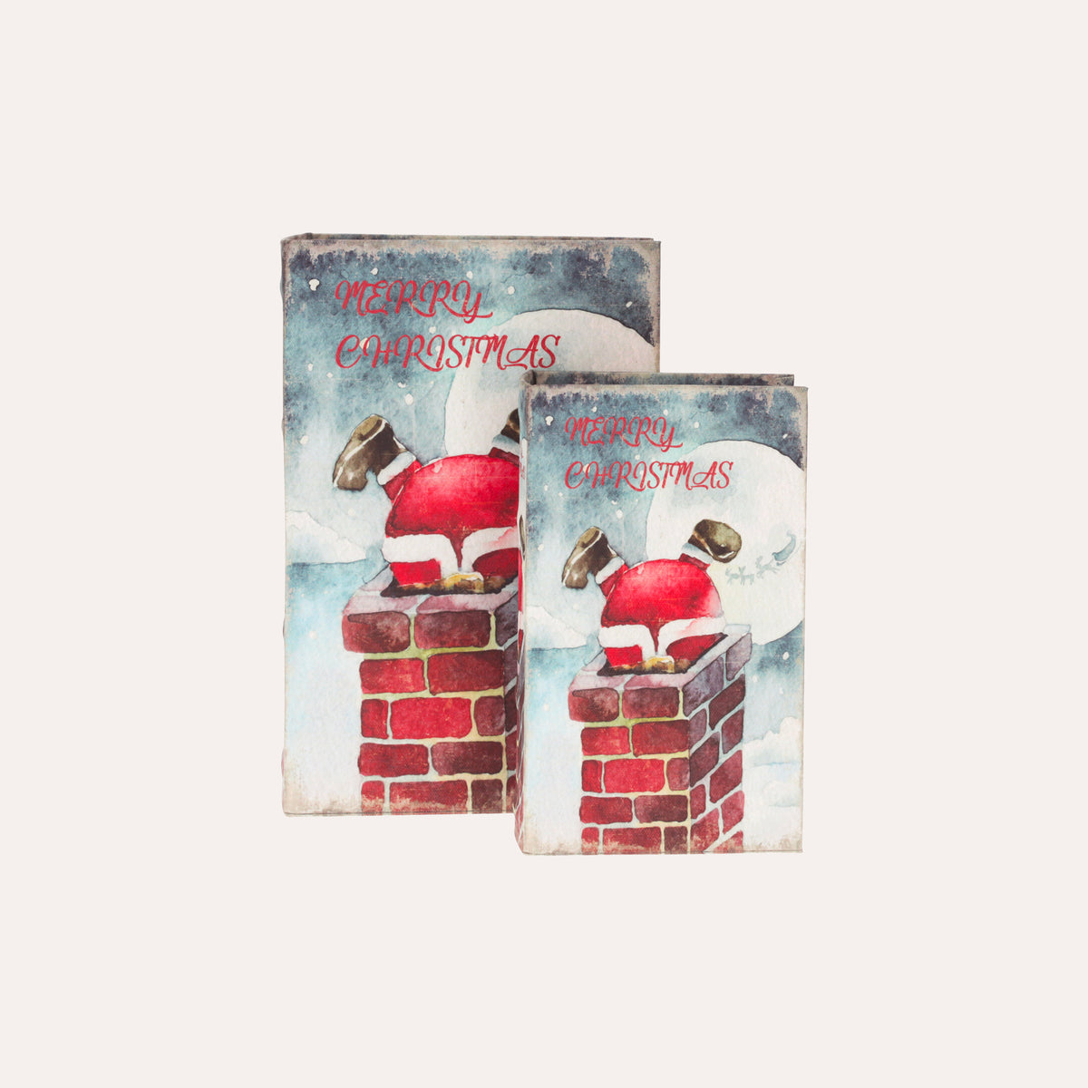 Set Scatole Libro Merry Christmas
