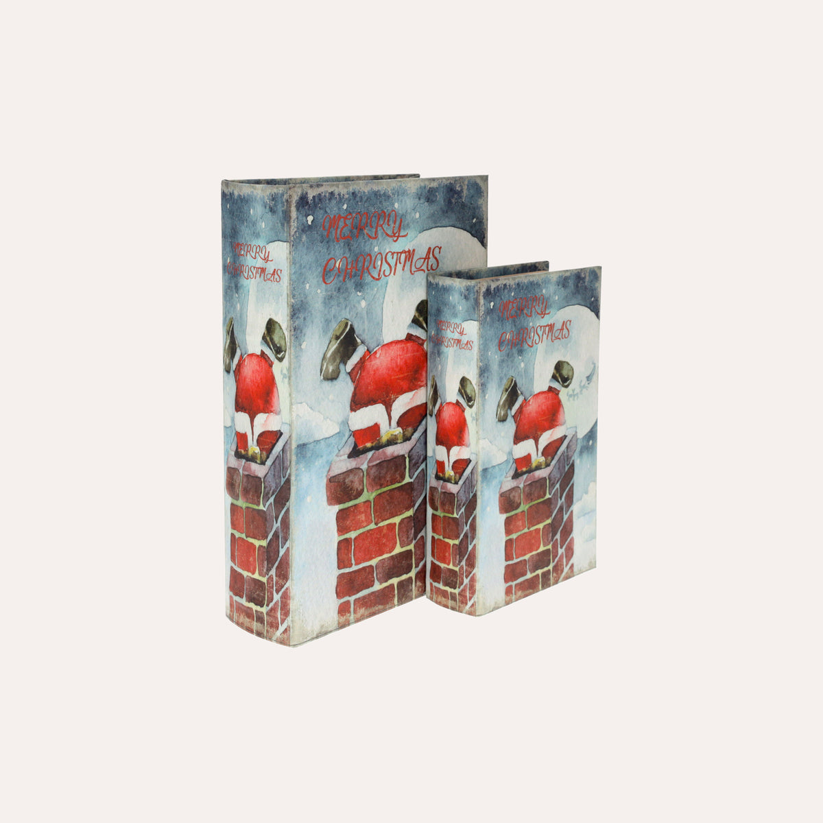 Set Scatole Libro Merry Christmas