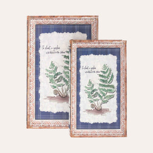 Scatole Libro in Legno con Rappresentazione della Natura