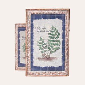 Scatole Libro in Legno con Rappresentazione della Natura