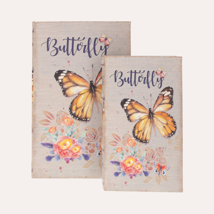 Coppia Di Scatole Butterfly