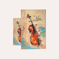 Coppia di Scatole Libro "Violino"
