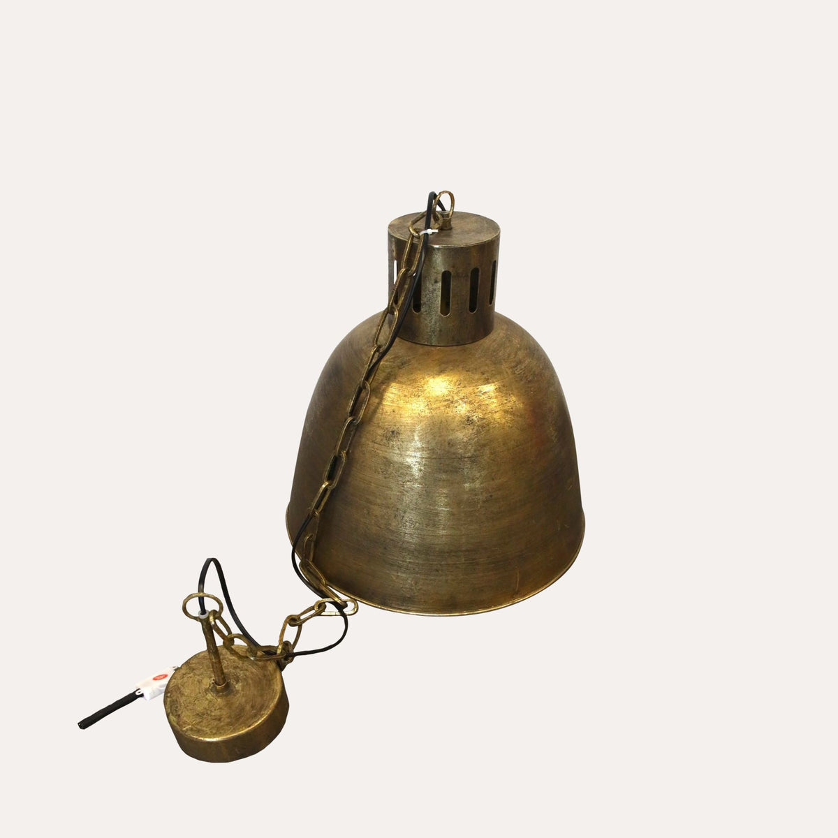 Lampadario a Sospensione Dorato in Metallo H. 150 × Ø 40 cm
