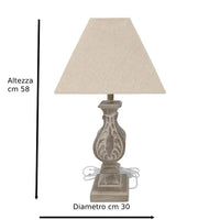 Lampada Barocca da Tavolo con Motivo Decorativo – Eleganza Classica e Raffinata