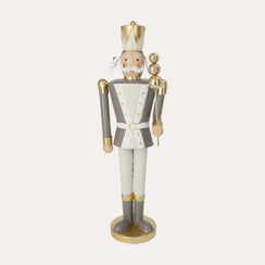 Freestanding tin Christmas soldier 