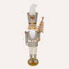 Christmas Tin Soldier with Golden Tree H. 150 cm
