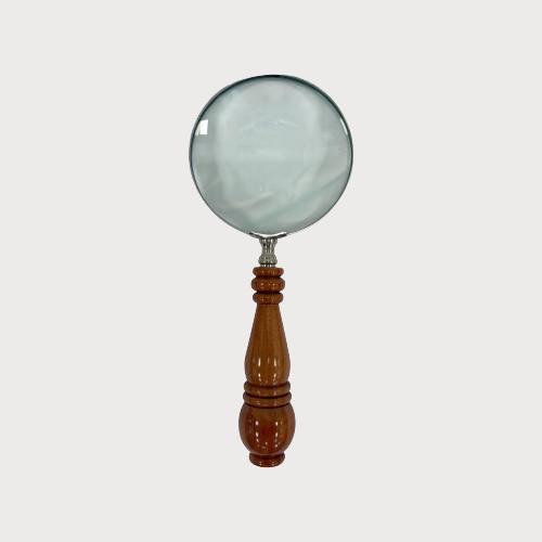 Lente d’ingrandimento con manico sagomato, 25 x 10 cm – Soprammobile vintage