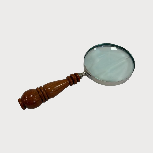 Lente d’ingrandimento con manico sagomato, 25 x 10 cm – Soprammobile vintage