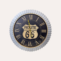 Orologio Rotondo da Parete in Metallo con Numeri Romani per Cucina e Soggiorno