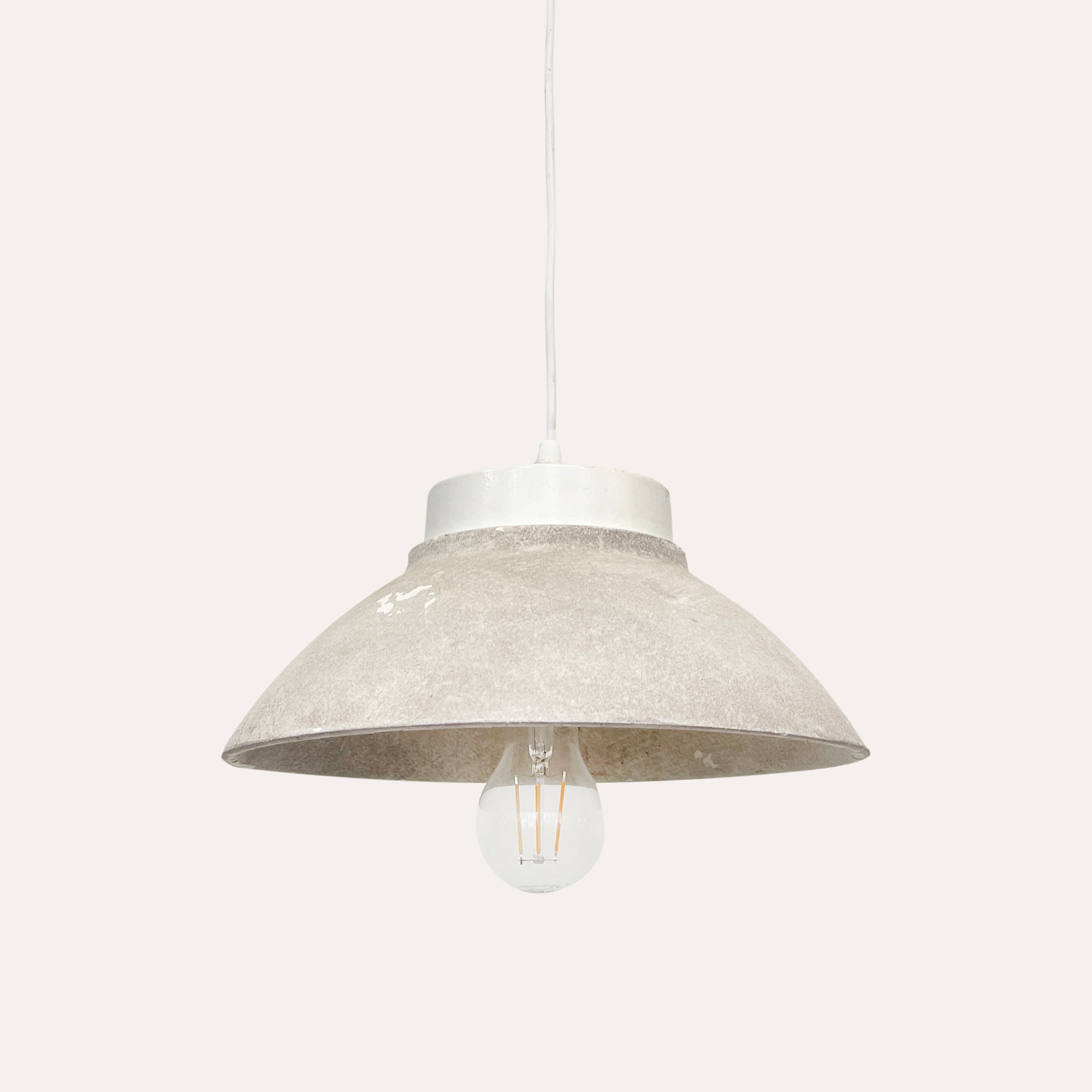 Lampadario a Sospensione Vintage Tortora e Bianco
