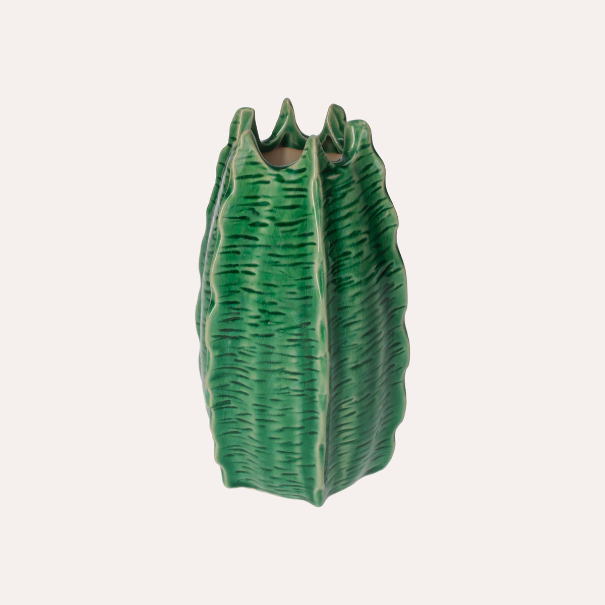 Decorative Ceramic Cactus-Shaped Vase