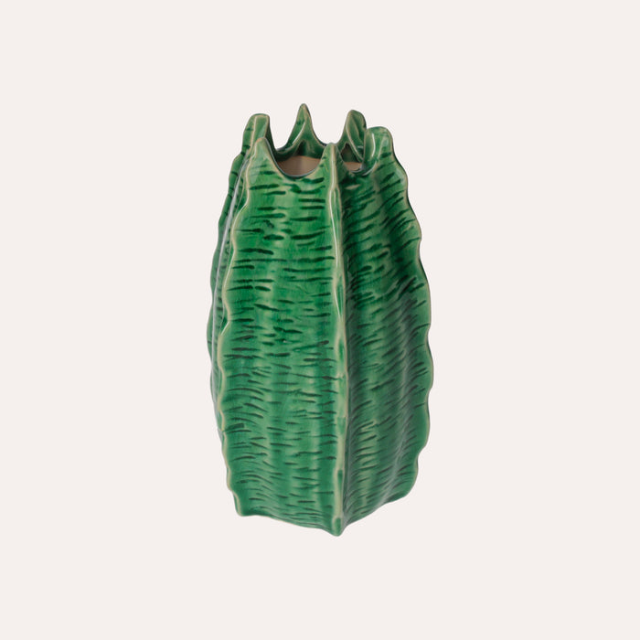 Vasetto Decorativo a Forma di Cactus in Ceramica