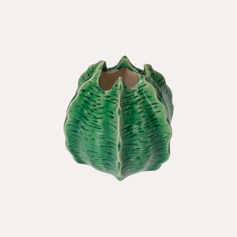 Vasetto Decorativo a Forma di Cactus in Ceramica