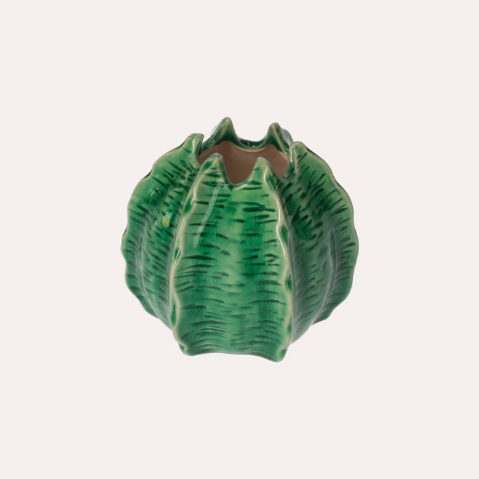 Vasetto Decorativo a Forma di Cactus in Ceramica