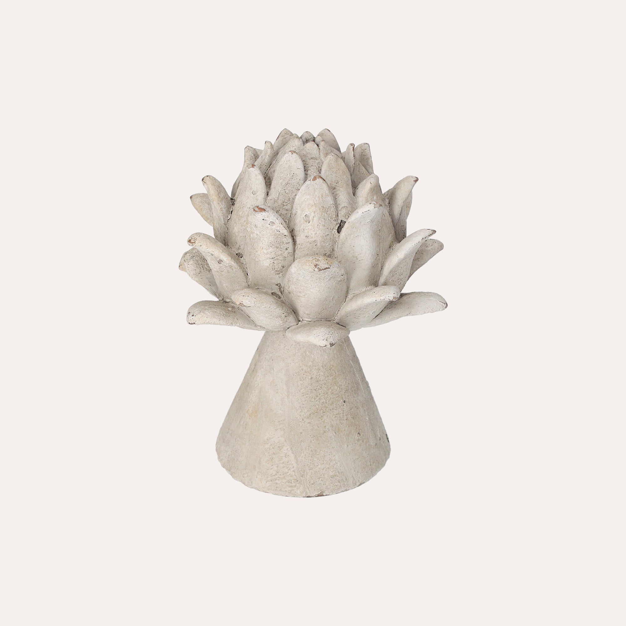 Decorative Grey Resin Bud for Indoor and Outdoor Use