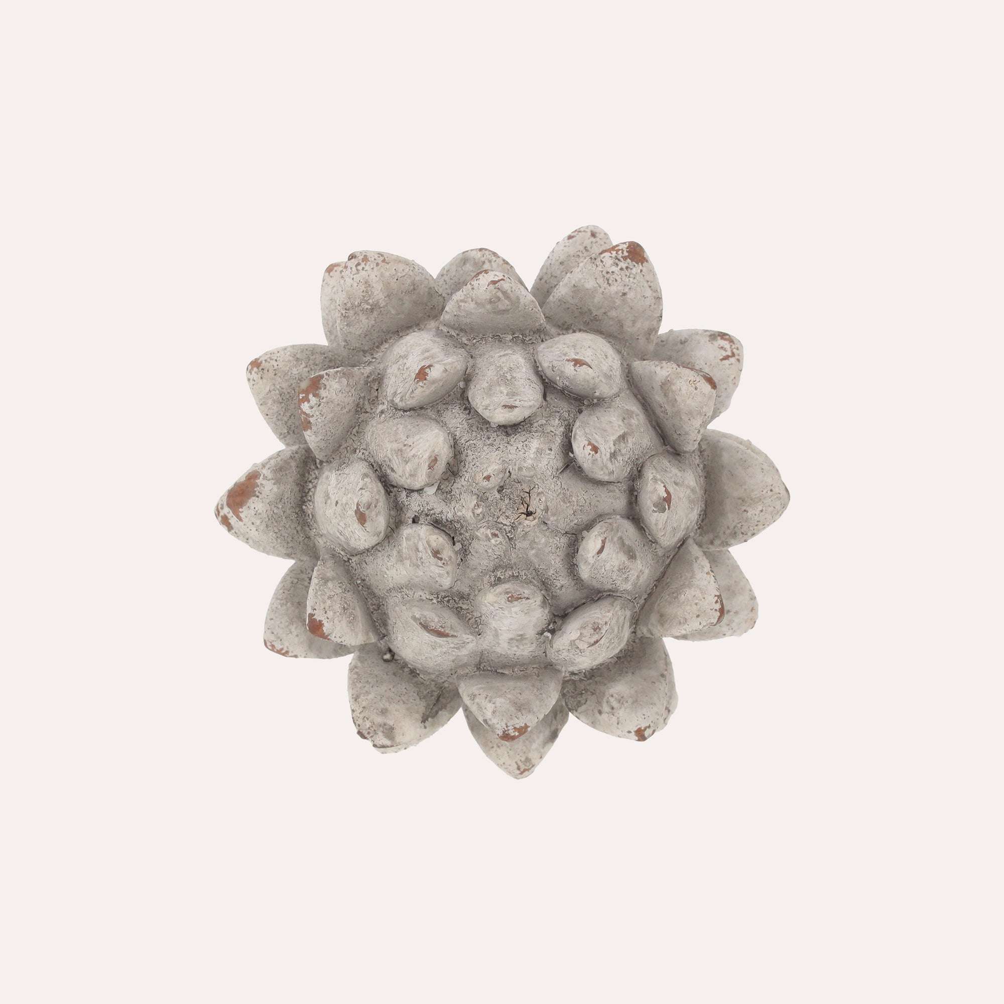 Decorative Grey Resin Bud for Indoor and Outdoor Use