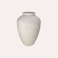Anfora in Pietra Grigia Finitura Shabby Chic