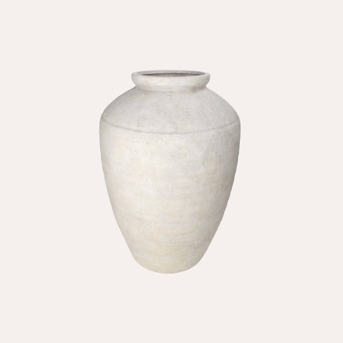 Anfora in Pietra Grigia Finitura Shabby Chic