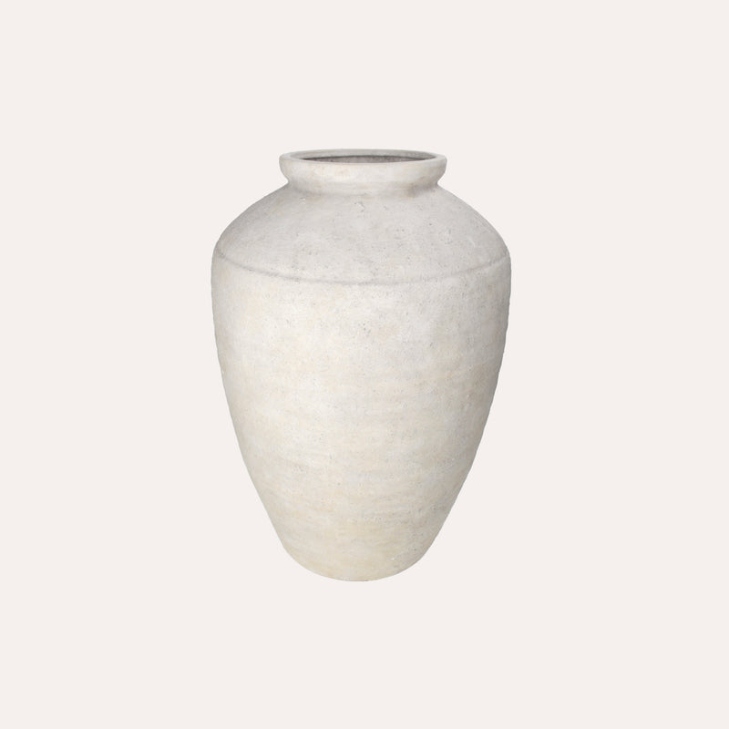 Anfora in Pietra Grigia Finitura Shabby Chic