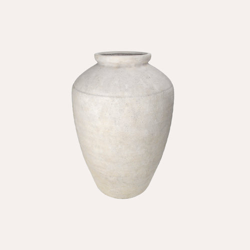 Anfora in Pietra Grigia Finitura Shabby Chic